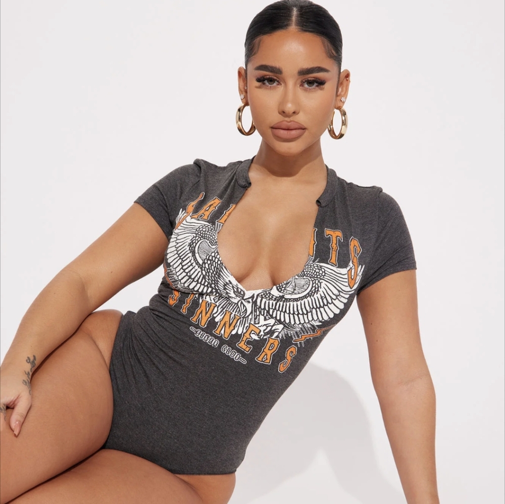 Fashion Nova t shirt bodysuit